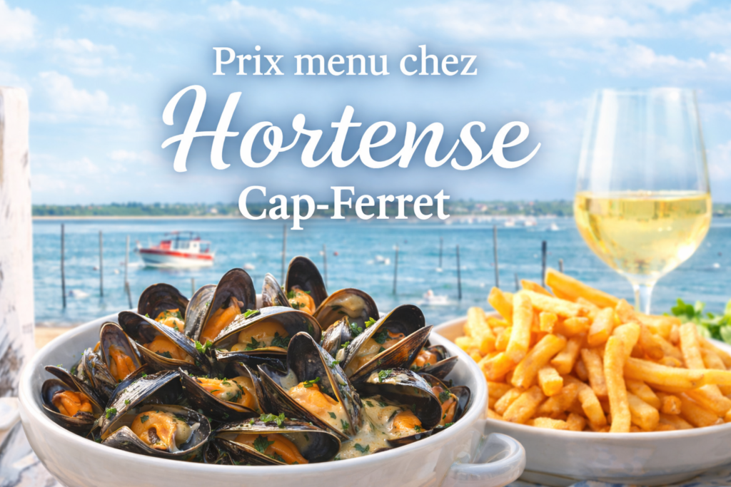 Menu Restaurant chez Hortense Cap-Ferret