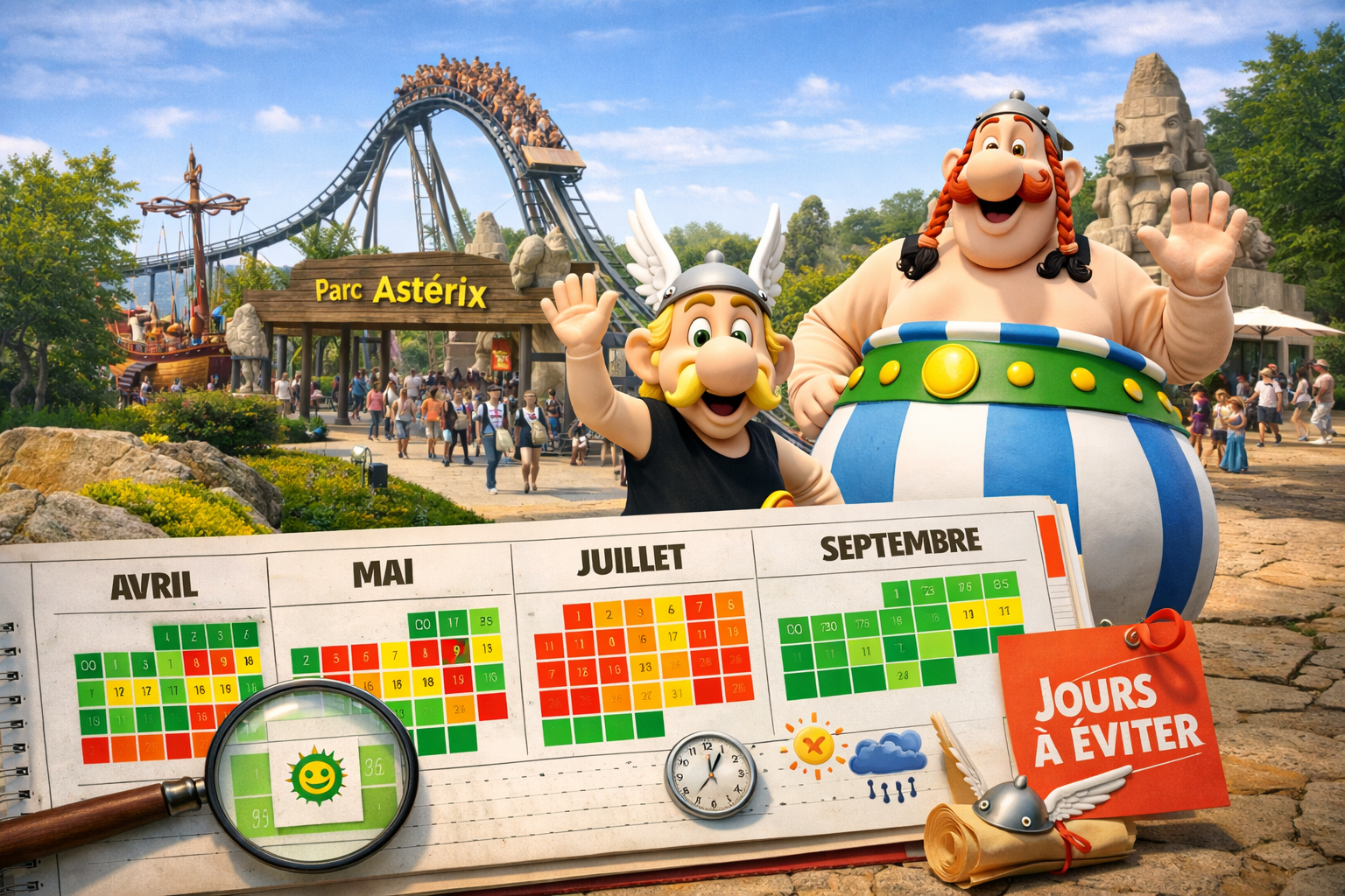 Choisir la bonne date pour visiter le Parc Astérix permet d’éviter la foule et de profiter davantage. En analysant les périodes, les jours et la météo, il devient plus simple d’anticiper. Ce guide propose des repères concrets pour organiser votre visite efficacement. Vous découvrez les meilleures périodes, les jours à éviter, des astuces pratiques et des conseils d’organisation pour vivre une journée plus agréable, sans perdre de temps dans les files d’attente.