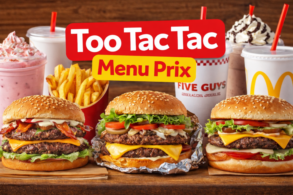 Too Tac Tac menu prix combien prévoir vraiment