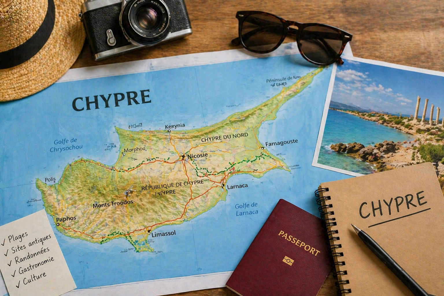 Carte Chypre tourisme dangereux