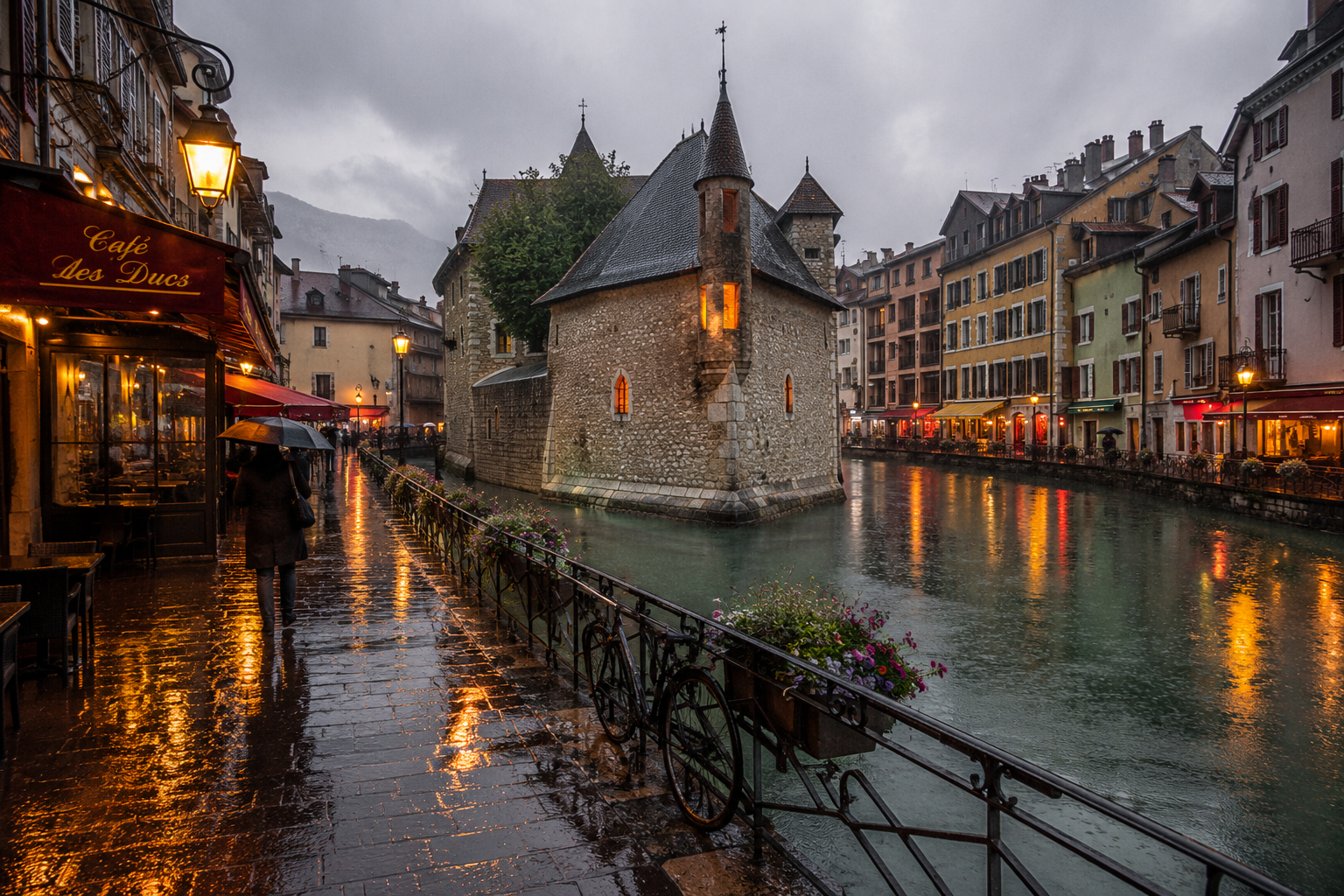 Annecy quand il pleut