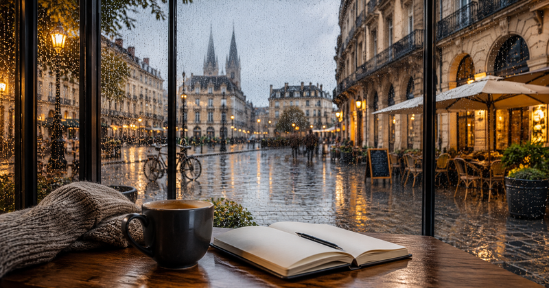 Bordeaux quand il pleut
