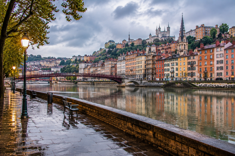 Lyon quand il pleut