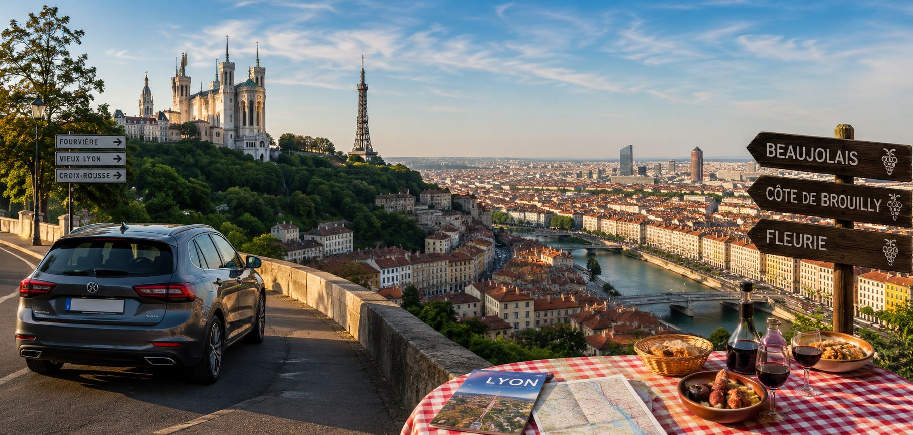 Visiter Lyon en voiture