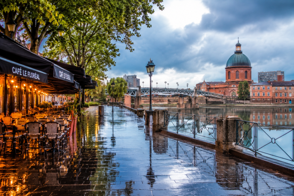 Toulouse quand il pleut